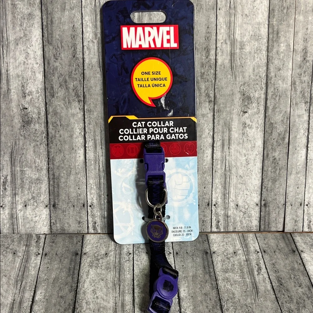 Marvel Purple and Black Cat Collar/Black Panther